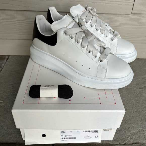 Alexander McQueen Other - Alexander McQueen Platform Black White Sneakers🔥